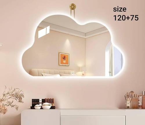 مرايات جدارية لد بتصميم سحاب بمقاس 120 * 75