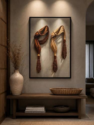  لوحة كانفس طولية بتصميم عصري متوازن – ديكور جداري أنيق (منتج تفصيل)