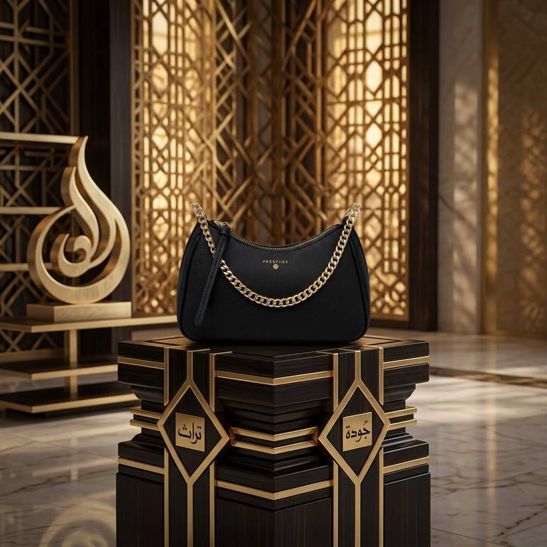 شنطة كتف وسط أسود PRQ 3412