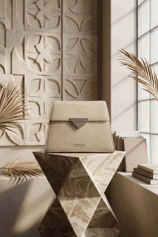 شنطة كتف وسط مشمشي PRQ3041