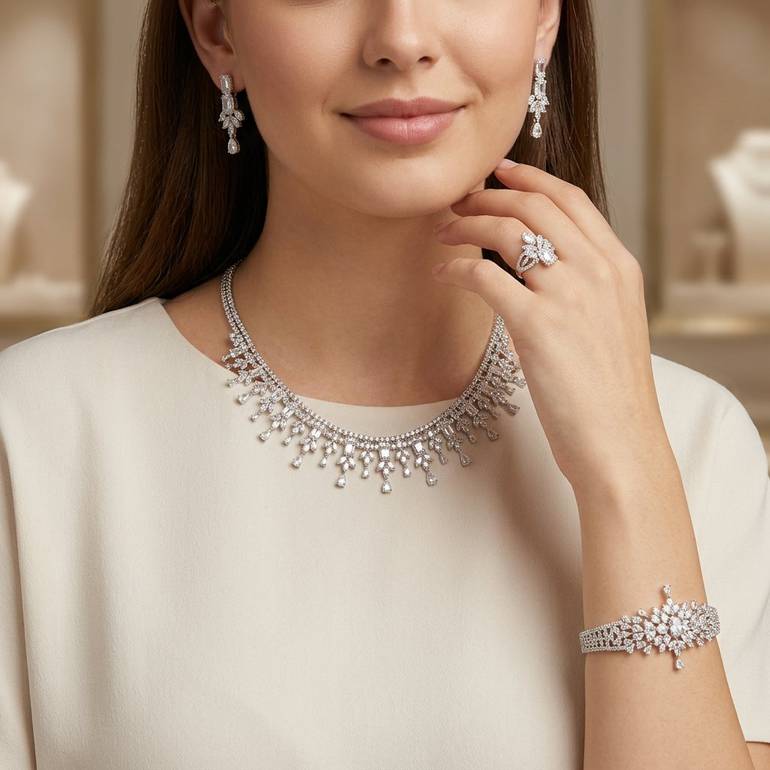 طقم زركون Z0014