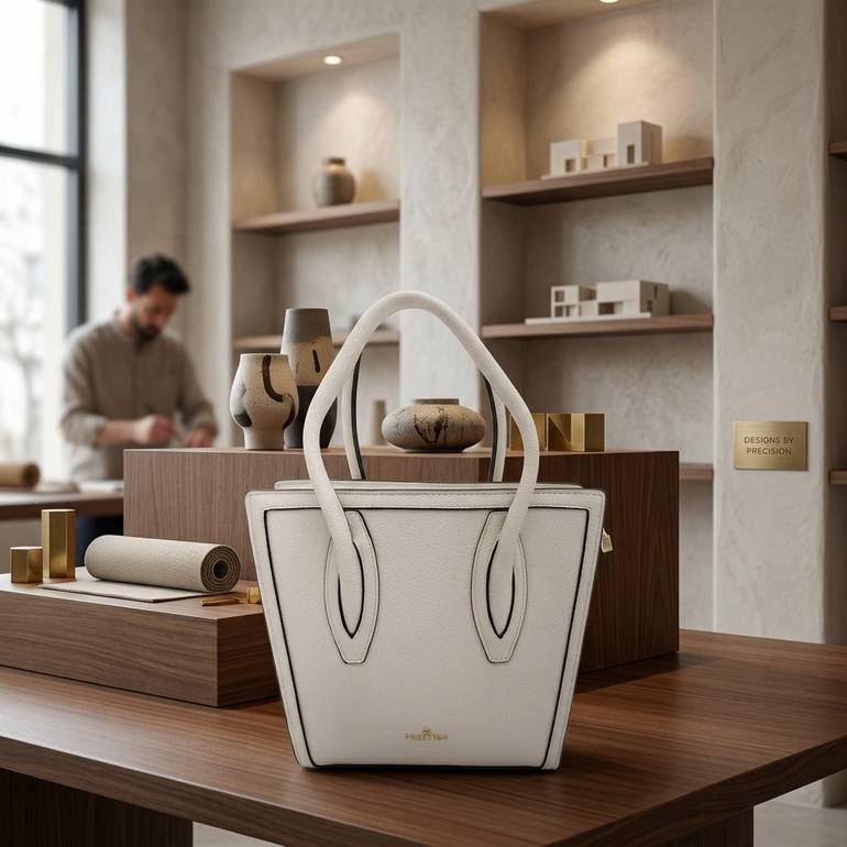 شنطة يد وسط بيج PRQ 3366
