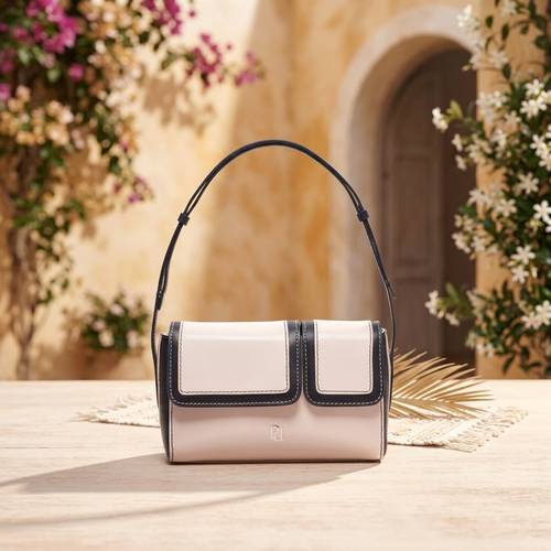Double Eye Mini Bag - Black White