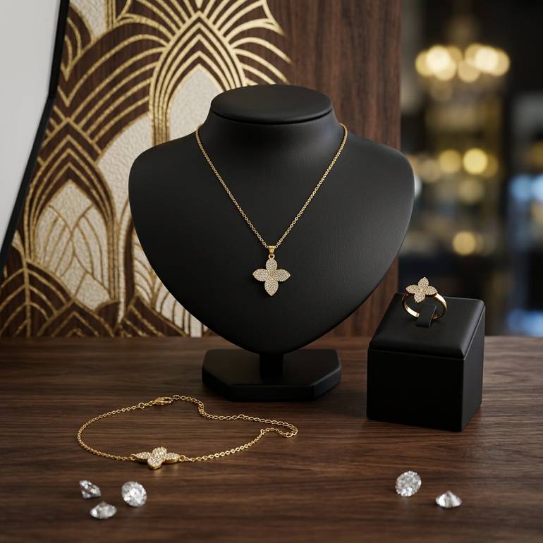 طقم 3 قطع ذهبي TS012