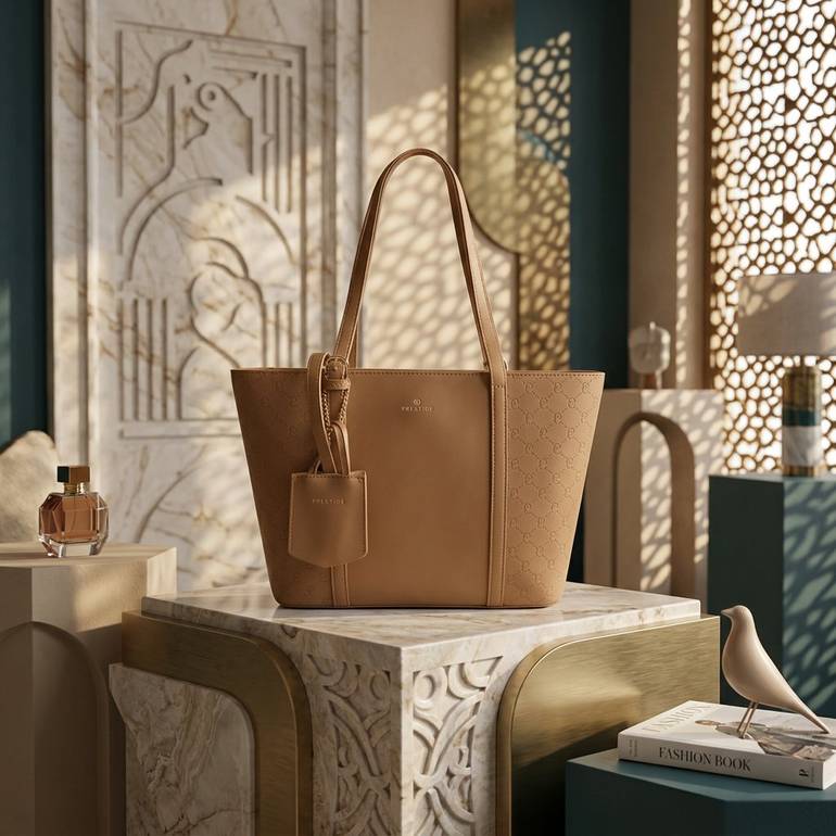 شنطة كتف كبيرة كاكي PRQ - 3451
