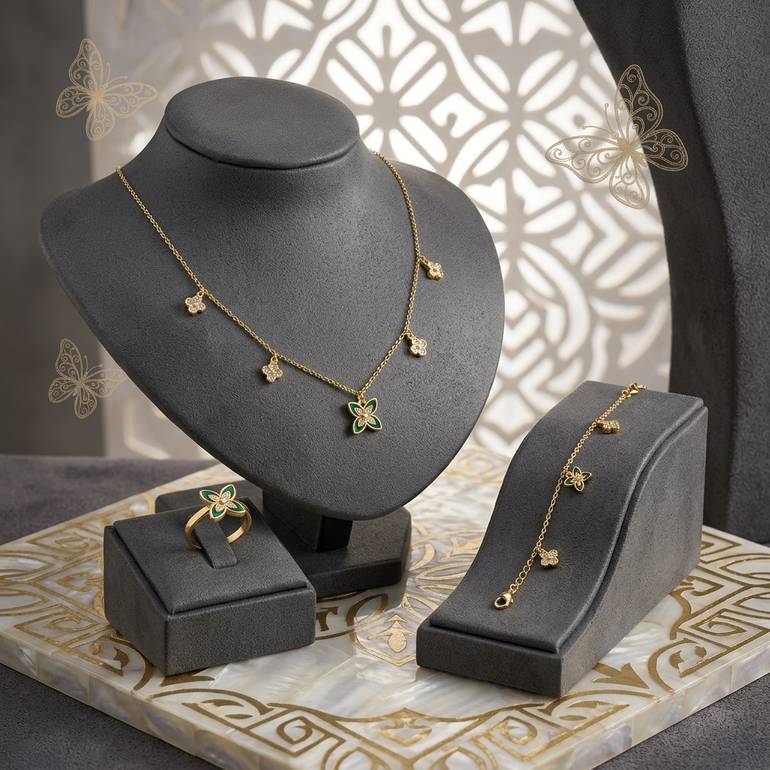 طقم 3 قطع ذهبي TS008