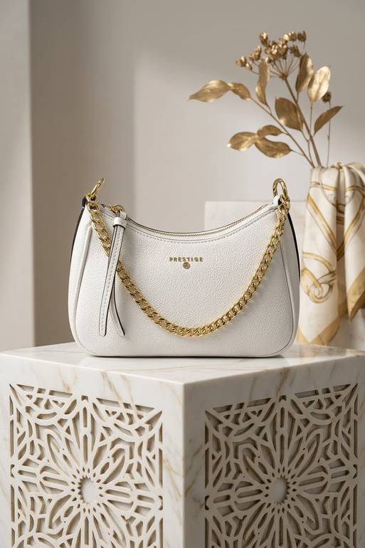 شنطة كتف وسط أبيض PRQ 3412