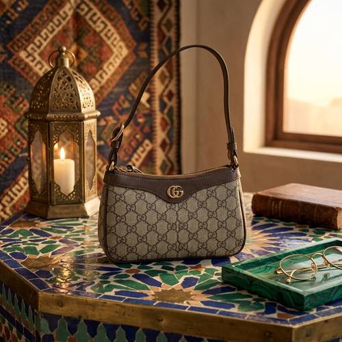 شنطة كتف وسط بني GUC