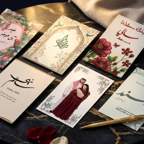 بطاقات تهنئة بتصميمك الخاص
