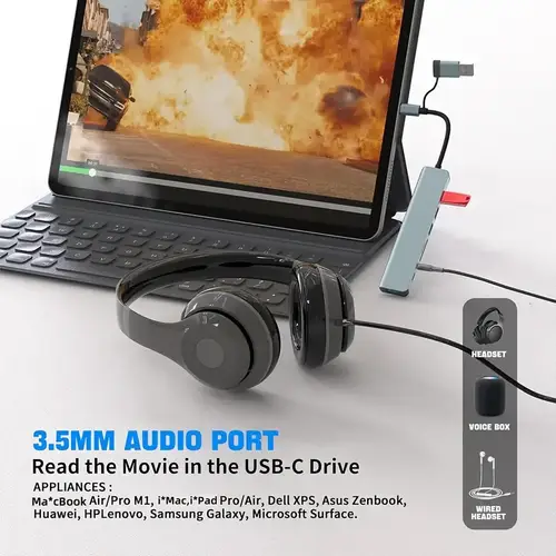 محول متعدد الوظائف، منفذ USB وTYPE-C