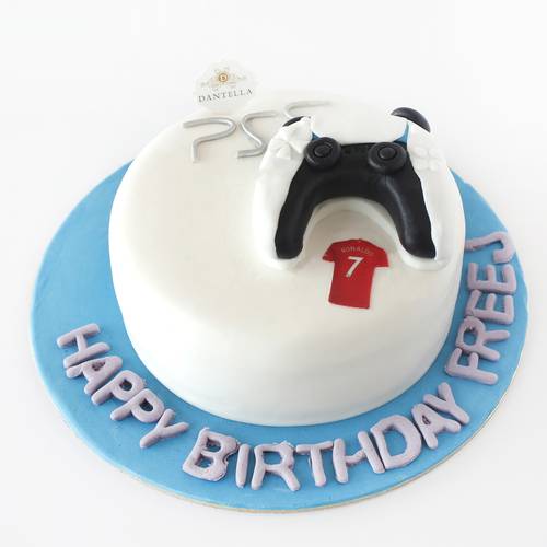 white Play Station Cake 