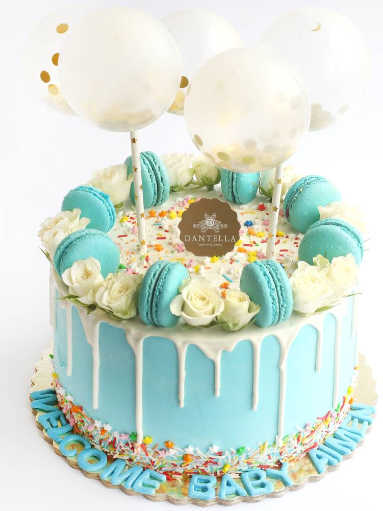 Blue Balloons Cake Large