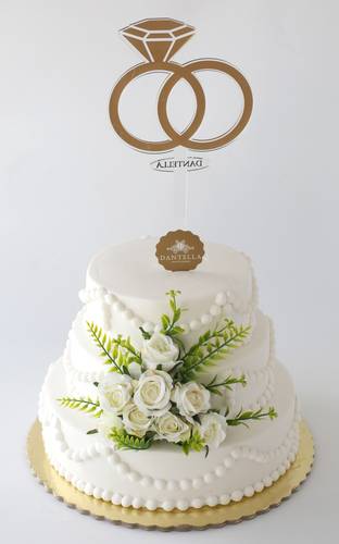 تغريسة الخواتم _Ring Cake Topper