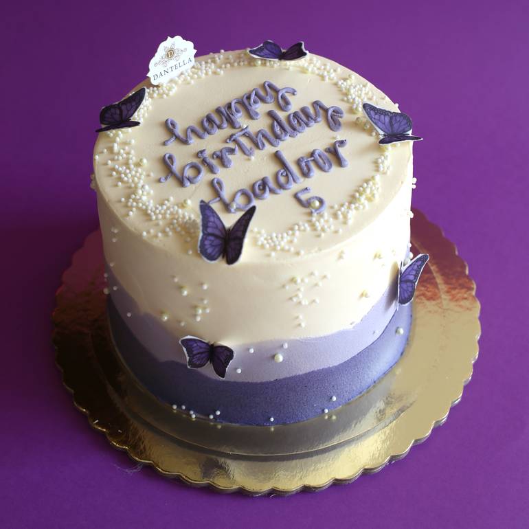  Purple Butterfly Cake  
