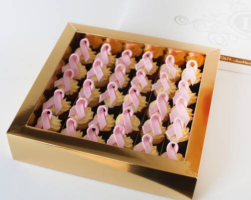 Pink Ribbon Cupcake
