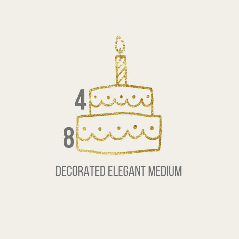 Decorate elegant cake medium