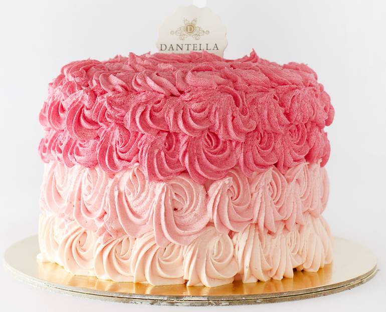 Ombre Pink Cake