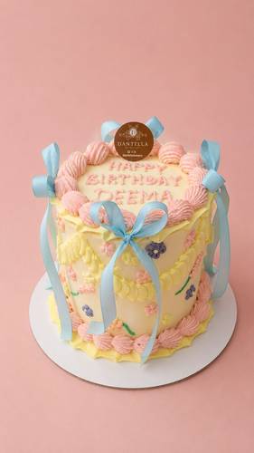 Blue Ribbons Cake