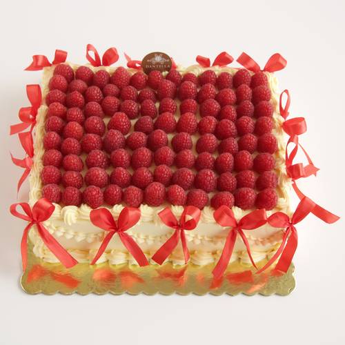 Ribbons Raspberry Cake