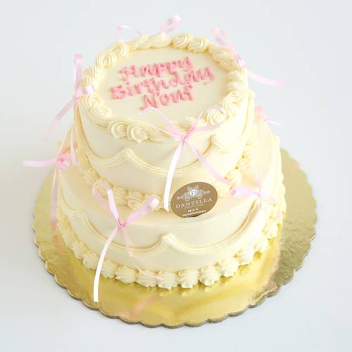Pink Ribbons Layer Cake