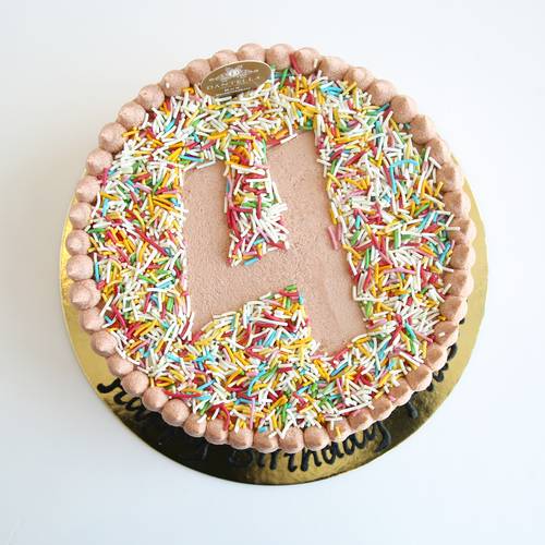 Sprinkles Number Cake