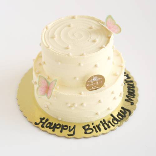White Butterflies Cake