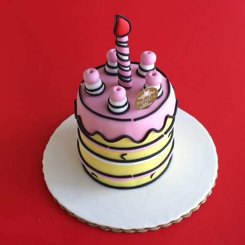Pink Comic Cake