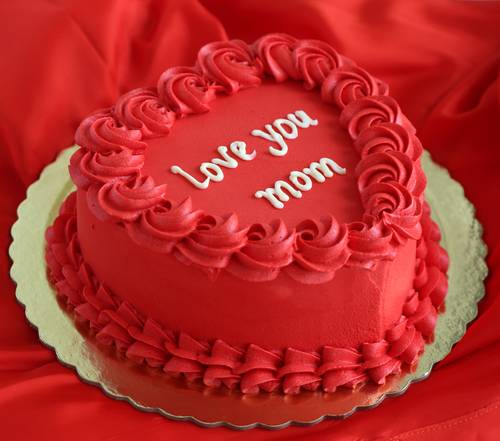  Mom Heart Cake
