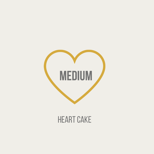 Decorate heart cake meduiem