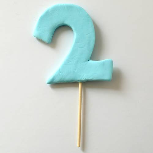 تغريسة الارقام  بعجينة السكر _Sugar Number Topper