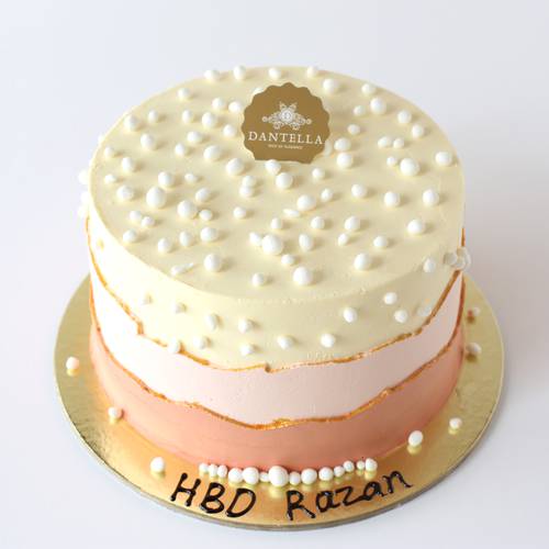 Pink Pearls Cake Medium 