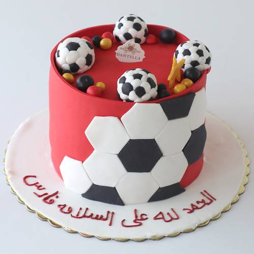 Red Football Cake