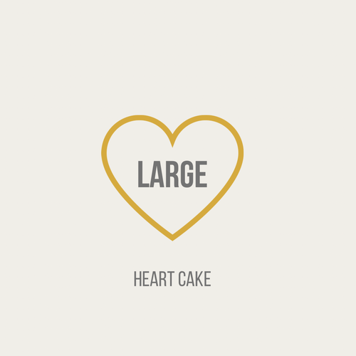 Decorate heart cake large