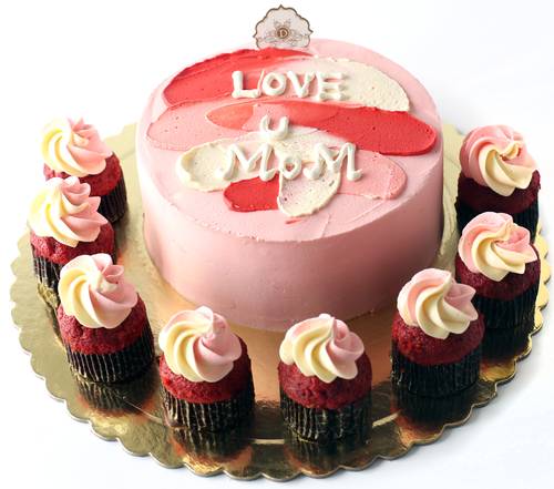   Pink Fantasy Cake & Cup Cake 