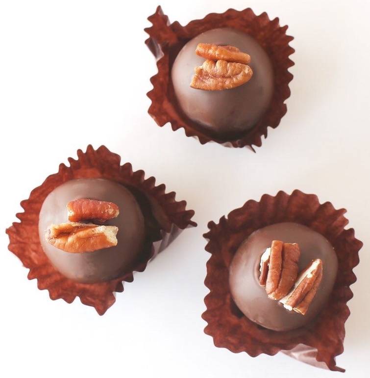 pecan truffles by pieces