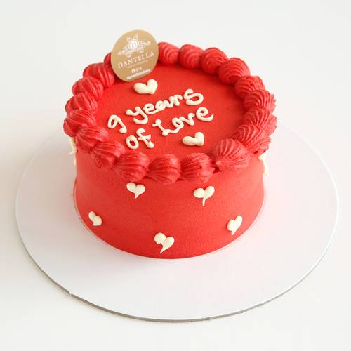 Red Baby Love Cake