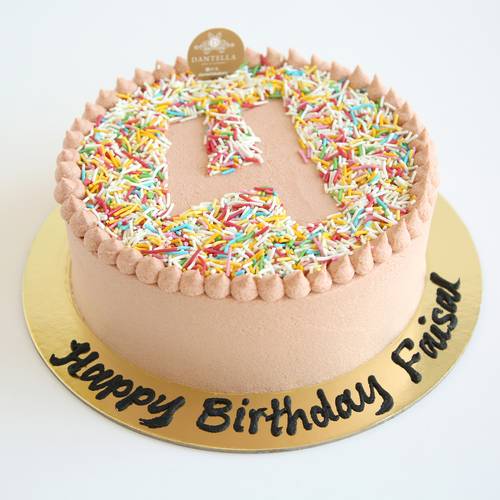Sprinkles Number Cake