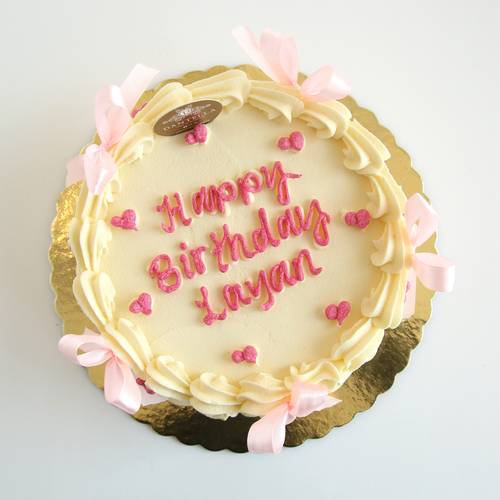 Heart Pink Ribbons Cake S