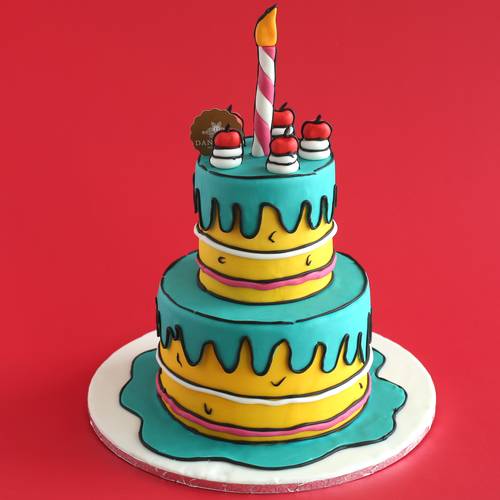 Comic Double Cake