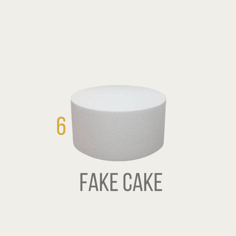 Fake cake six inch double