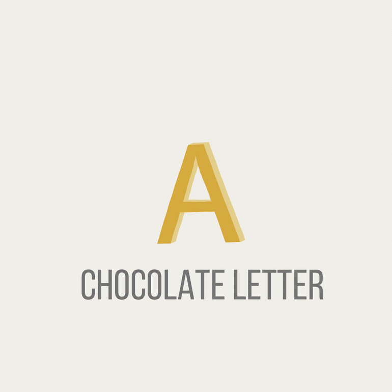 Chocolate Letters -الكتابة بحروف الشوكلاته