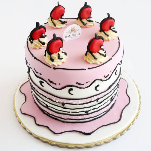 Comic Cake pink