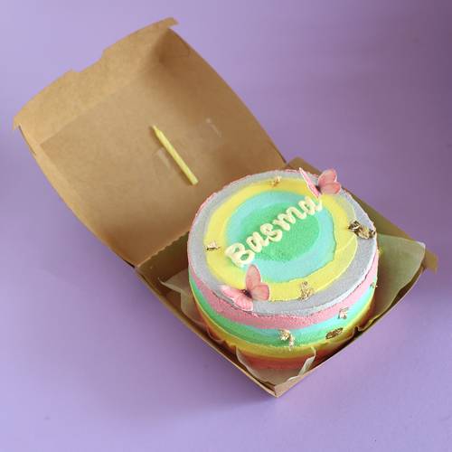 Rainbow Lunch Cake