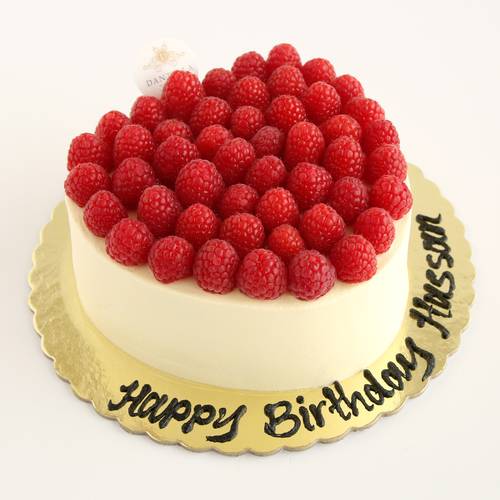 Raspberry Heart Cake