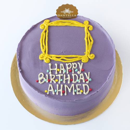 Purple Friends Cake Medium 