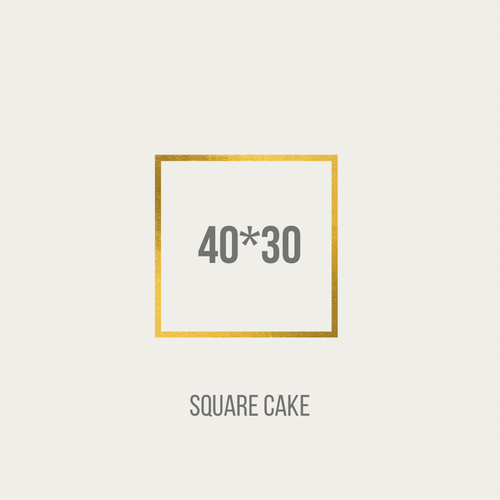 Square cake 40 *30 Cm
