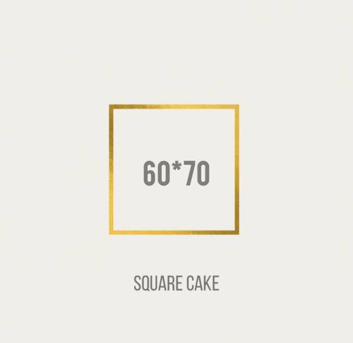 Square cake 60*70 Cm