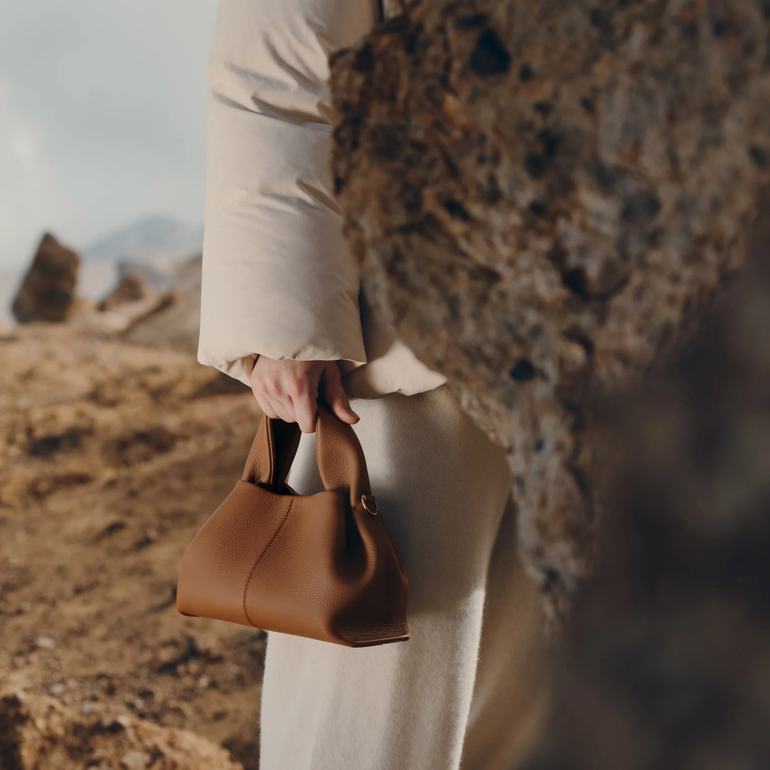 Polene Numéro Neuf Mini Bag Camel