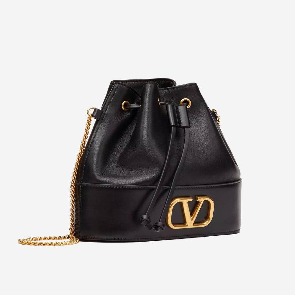  MINI BUCKET BAG IN NAPPA WITH VLOGO SIGNATURE CHAIN (Pre-Order Within 14 Days) 