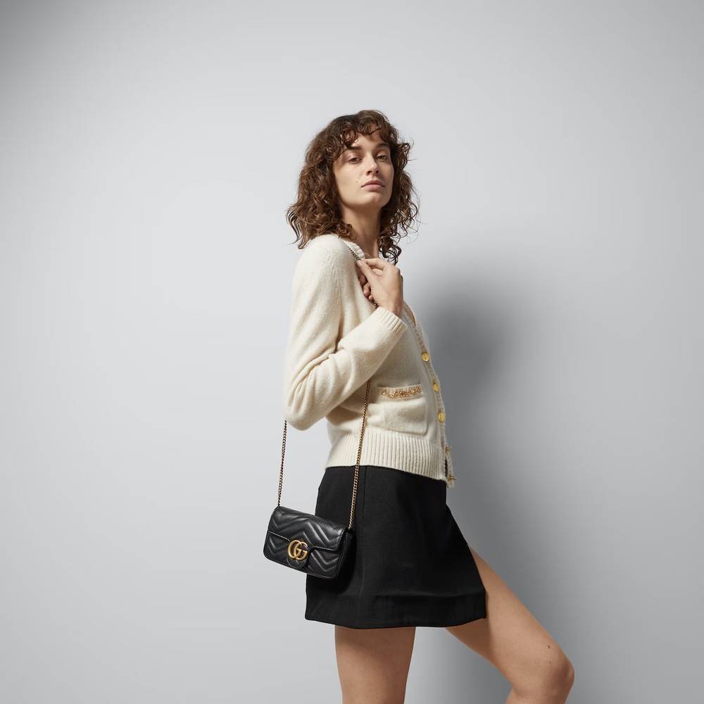  GG Marmont Matelassé Leather Super Mini Bag (Pre-Order Within 14 Days) 